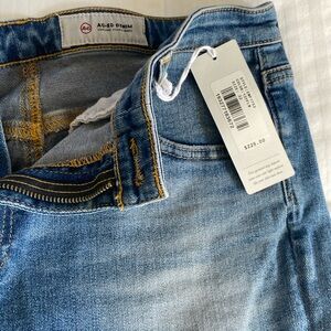 NWT AG Isabella high rise straight cropped jeans.